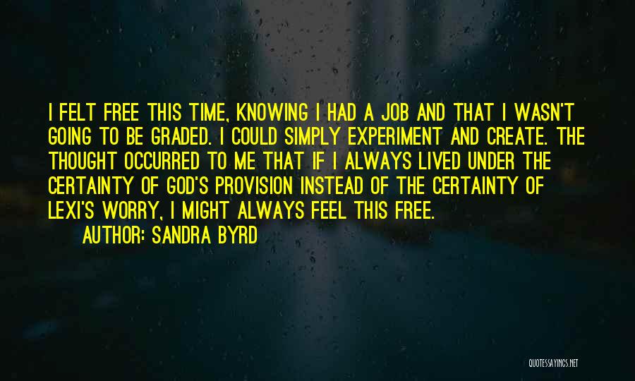 God's Provision Quotes By Sandra Byrd