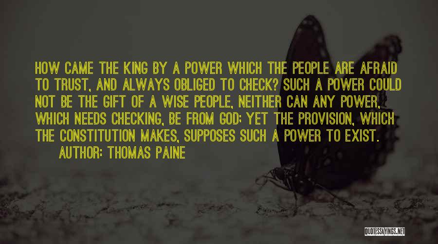 God's Provision Quotes By Thomas Paine