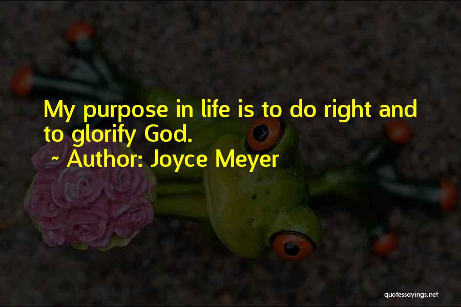 God's Purpose In My Life Quotes By Joyce Meyer