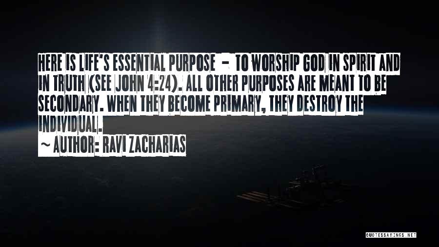 God's Purposes Quotes By Ravi Zacharias