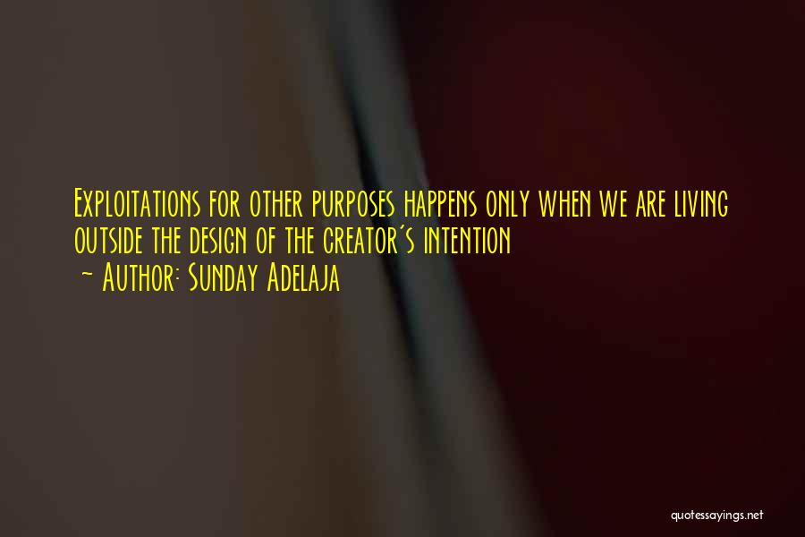 God's Purposes Quotes By Sunday Adelaja