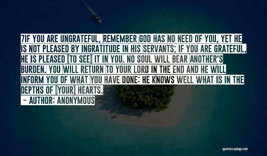 God's Servants Quotes By Anonymous