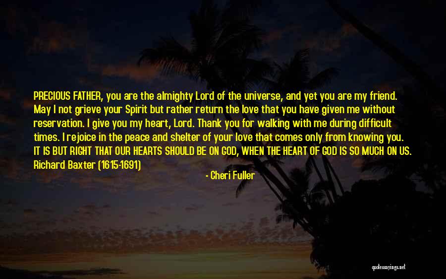 God's Shelter Quotes By Cheri Fuller