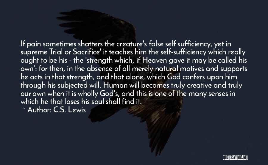 God's Sufficiency Quotes By C.S. Lewis