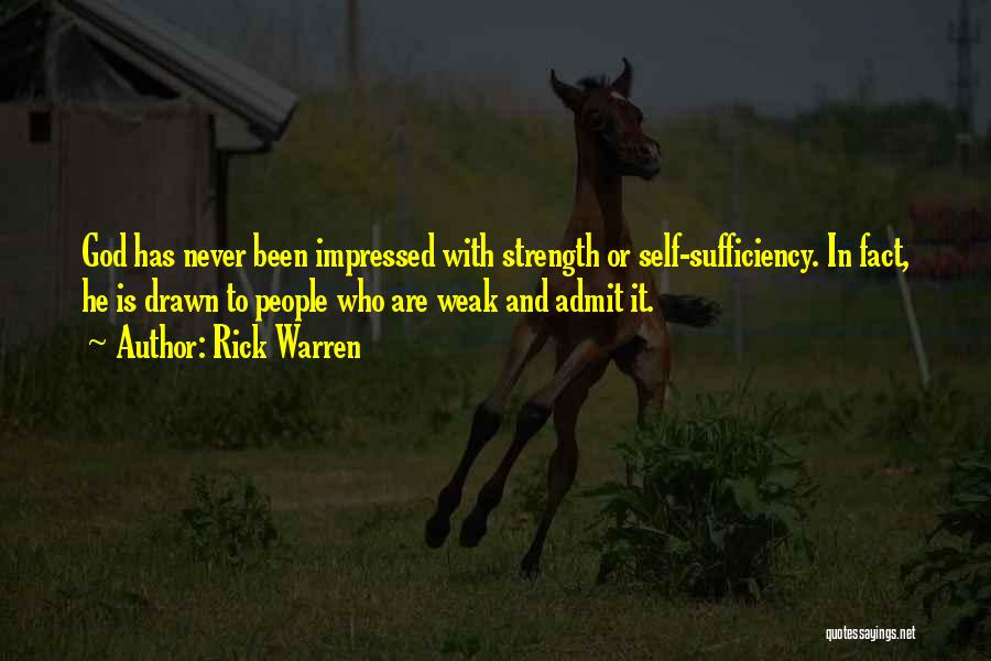 God's Sufficiency Quotes By Rick Warren