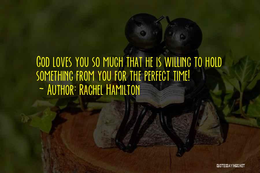 God's Time Is Perfect Quotes By Rachel Hamilton