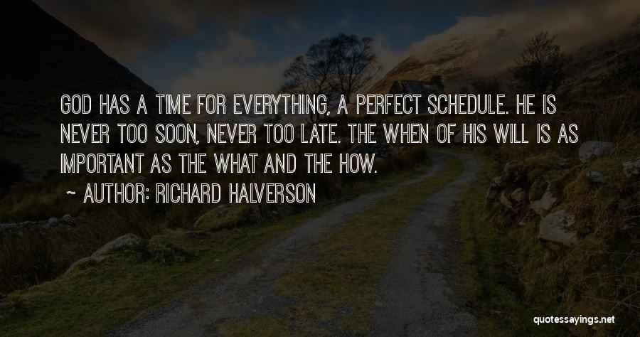 God's Time Is Perfect Quotes By Richard Halverson