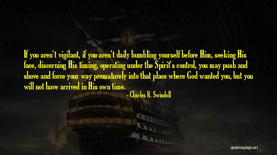 God's Timing Quotes By Charles R. Swindoll