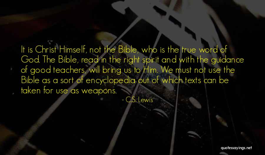 God's Will In The Bible Quotes By C.S. Lewis