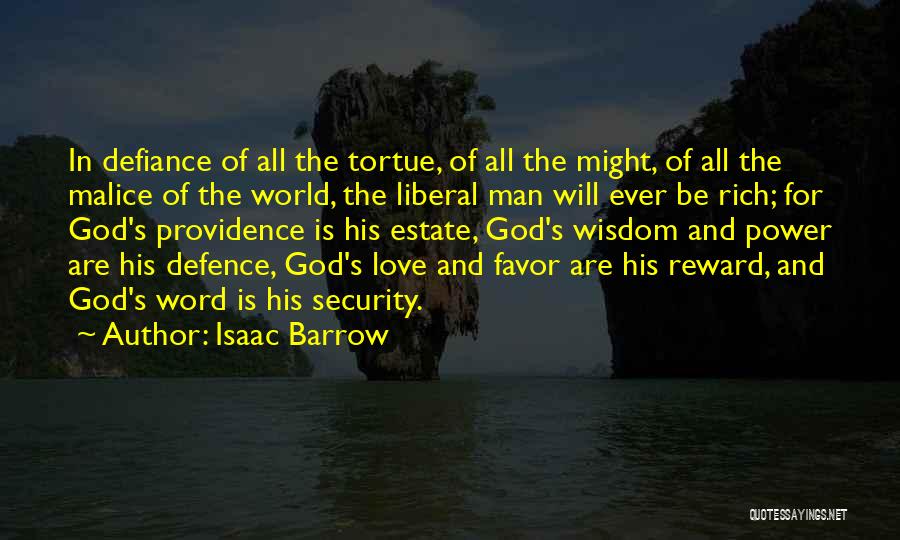 God's Wisdom Quotes By Isaac Barrow