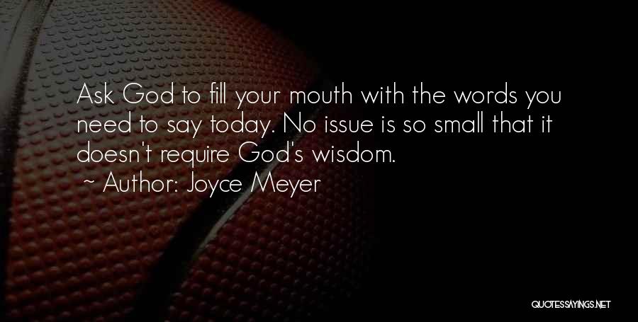 God's Wisdom Quotes By Joyce Meyer