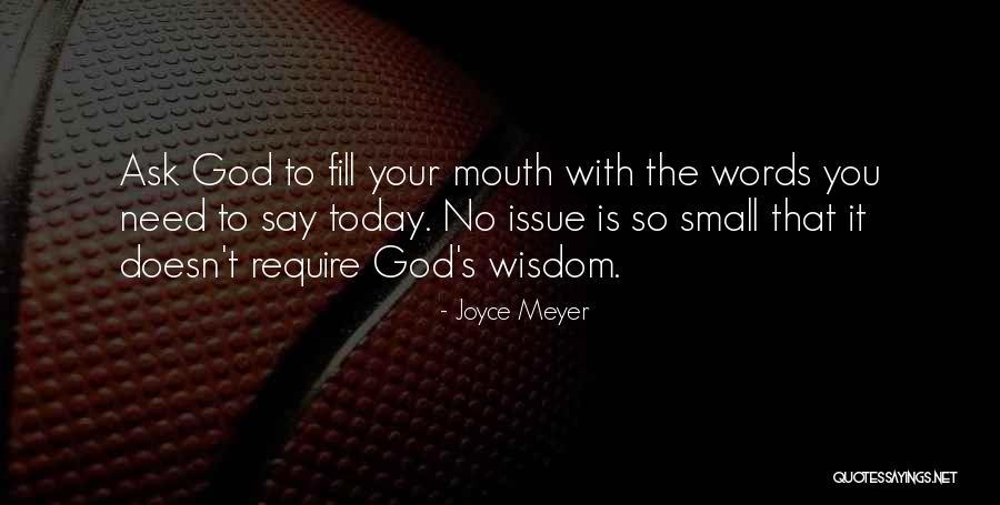 God's Wisdom Quotes By Joyce Meyer