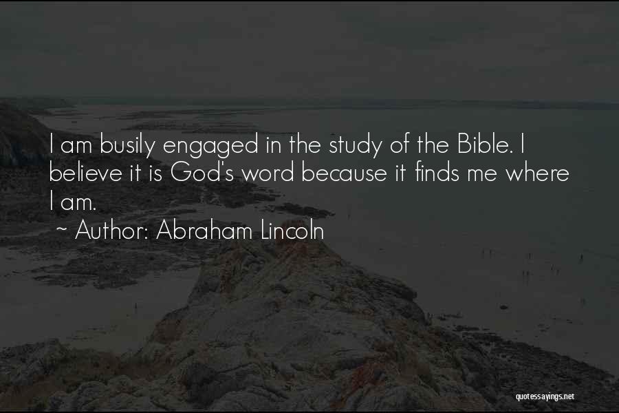 God's Word Bible Quotes By Abraham Lincoln