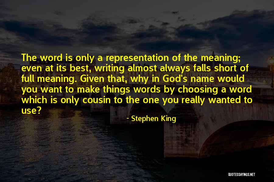 God's Word Quotes By Stephen King