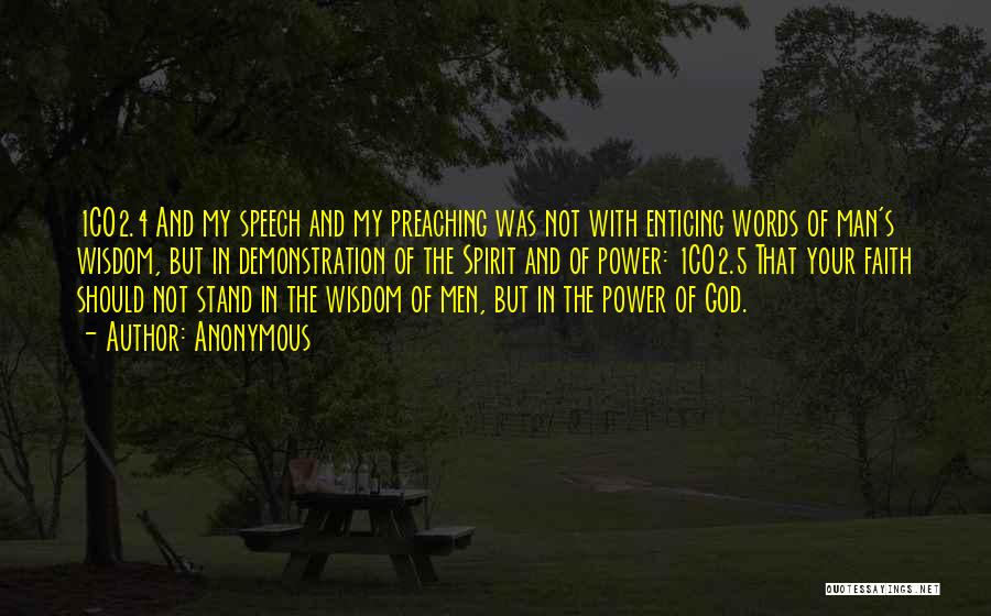 God's Words Of Wisdom Quotes By Anonymous