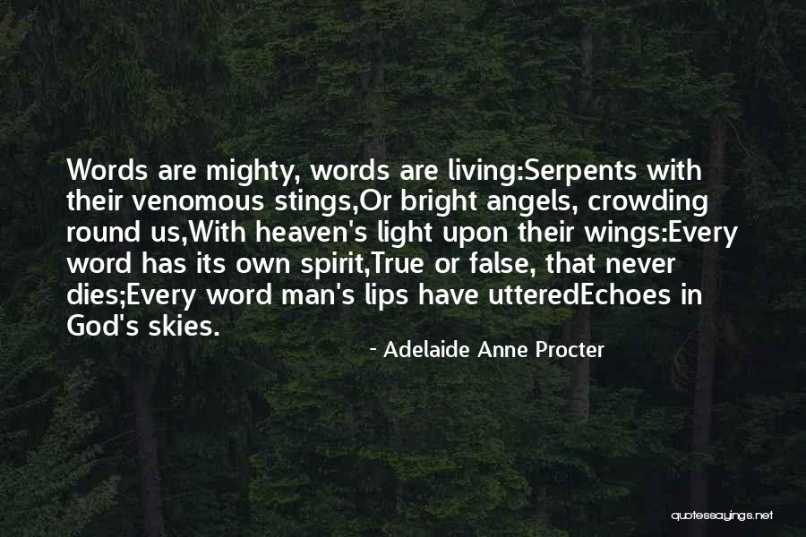 God's Words Quotes By Adelaide Anne Procter