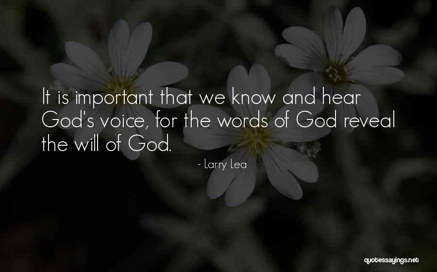 God's Words Quotes By Larry Lea