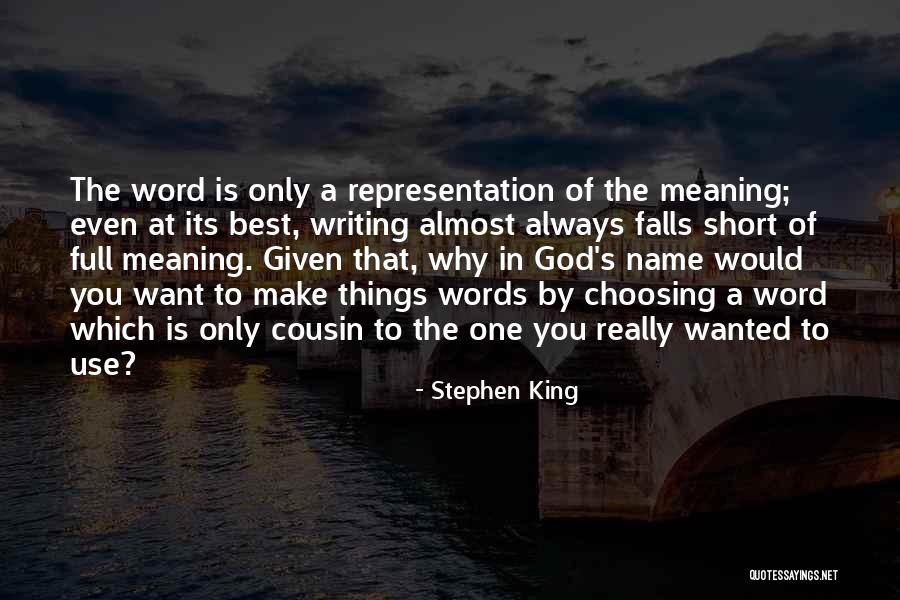 God's Words Quotes By Stephen King