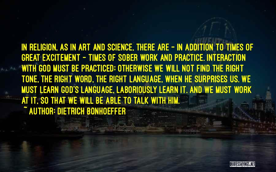 God's Work Of Art Quotes By Dietrich Bonhoeffer