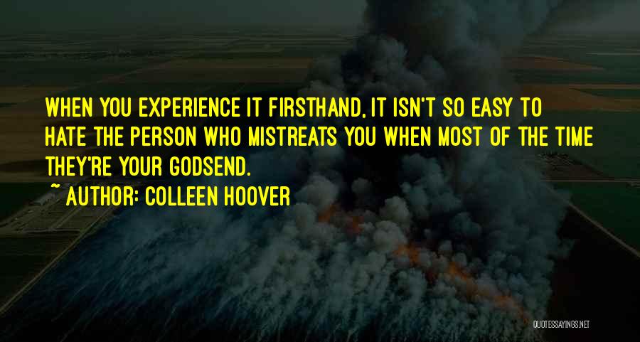 Godsend Quotes By Colleen Hoover