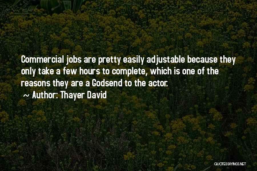 Godsend Quotes By Thayer David