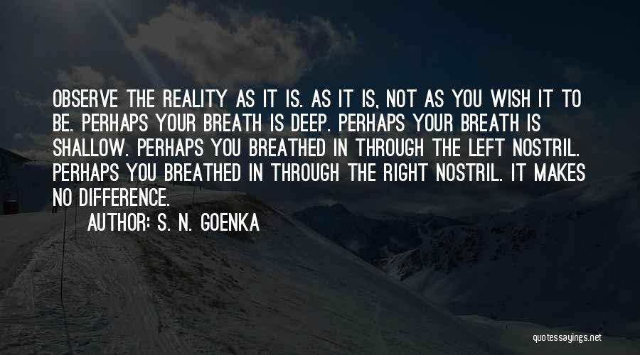 Goenka Quotes By S. N. Goenka