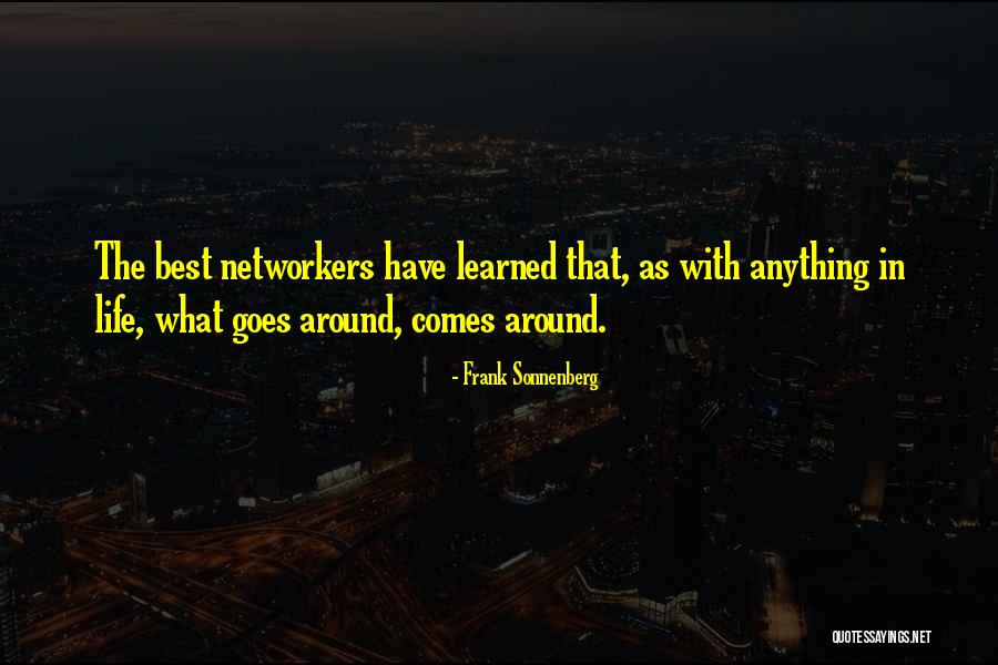 Goes Around Comes Around Quotes By Frank Sonnenberg Goes Around Comes Around Quotes By Frank Sonnenberg