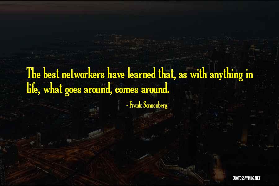 Goes Around Comes Around Quotes By Frank Sonnenberg