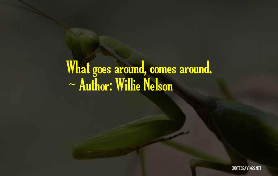 Goes Around Comes Around Quotes By Willie Nelson
