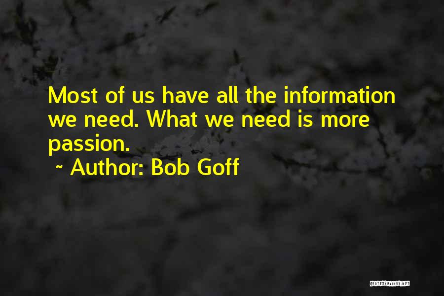 Goff Quotes By Bob Goff