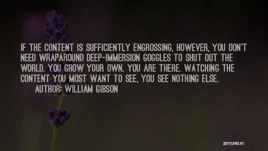 Goggles Quotes By William Gibson