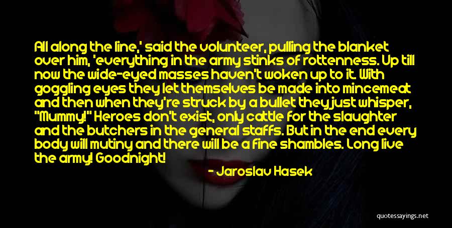 Goggling Eyes Quotes By Jaroslav Hasek