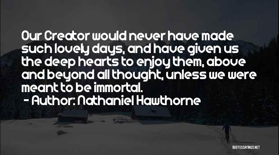 Going Above And Beyond Quotes By Nathaniel Hawthorne