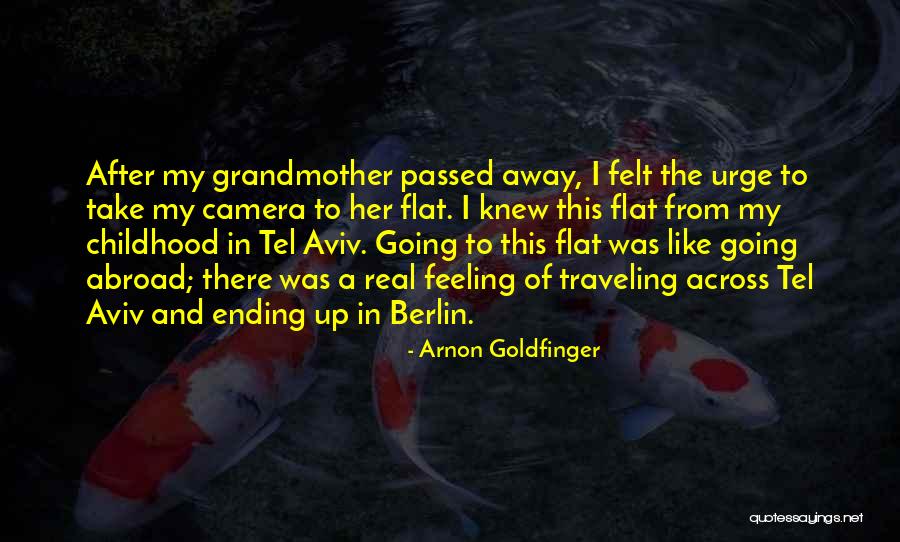 Going Abroad Quotes By Arnon Goldfinger Going Abroad Quotes By Arnon Goldfinger