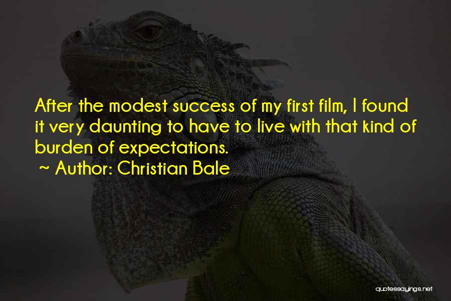 Going After Success Quotes By Christian Bale