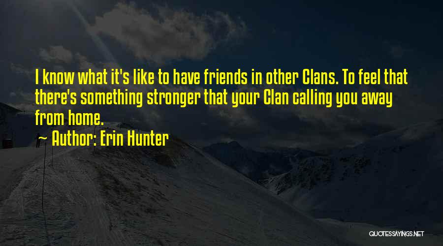 Going Away From Friends Quotes By Erin Hunter