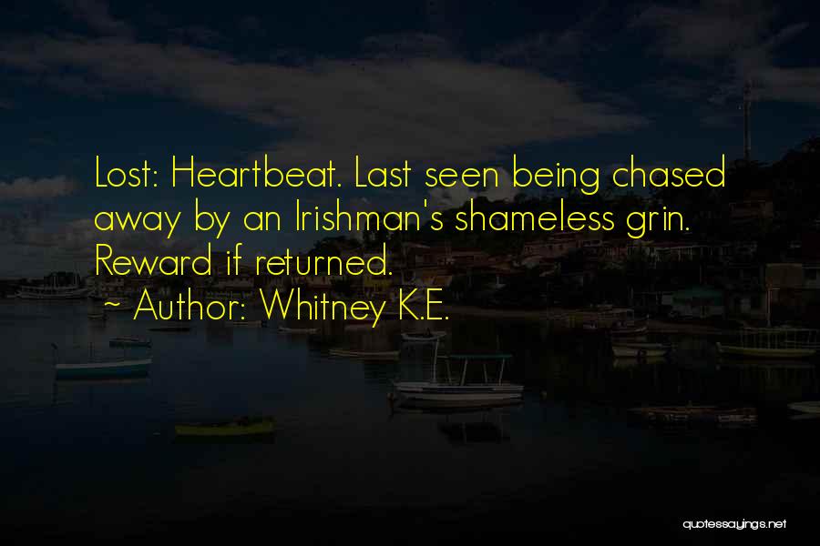 Going Away From Someone You Love Quotes By Whitney K.E.