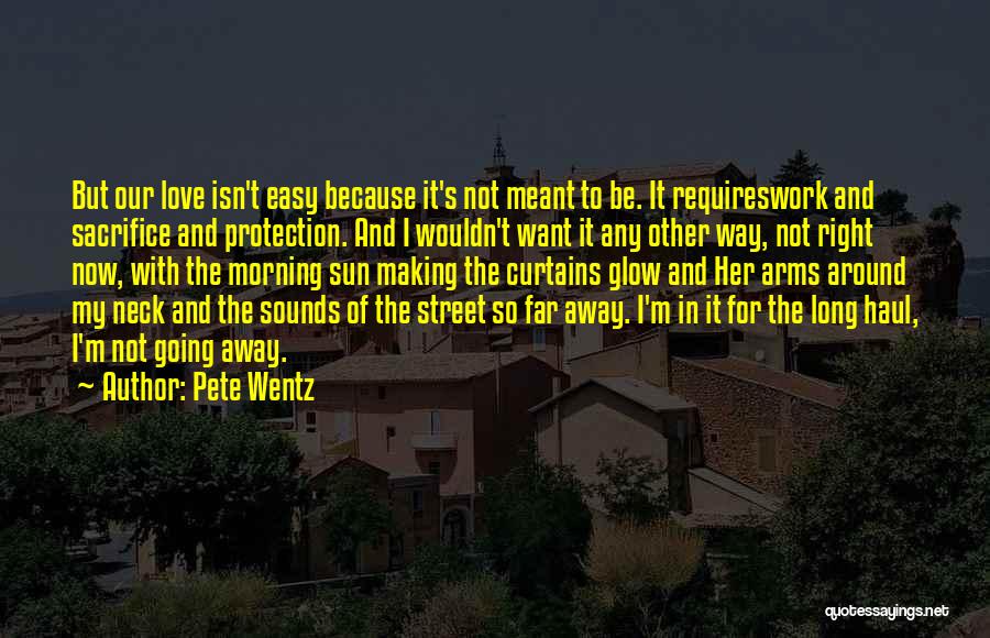 Going Away Love Quotes By Pete Wentz