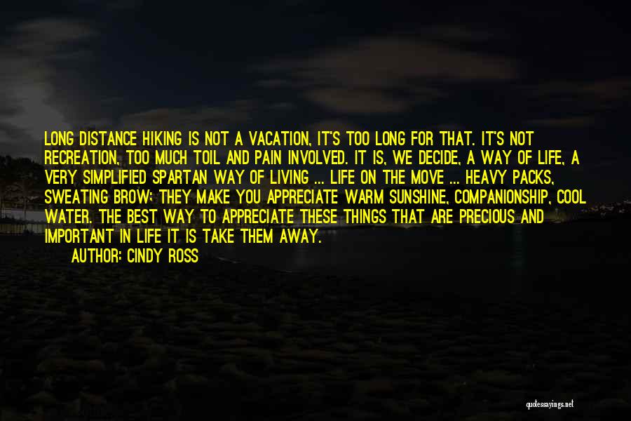Going Away On Vacation Quotes By Cindy Ross