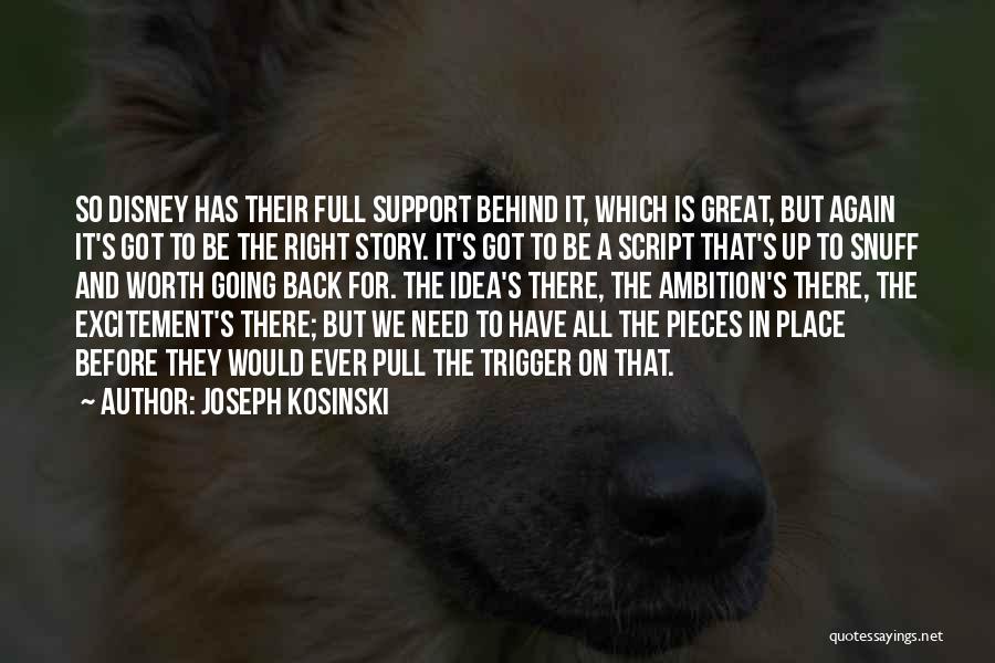 Going Back Again Quotes By Joseph Kosinski