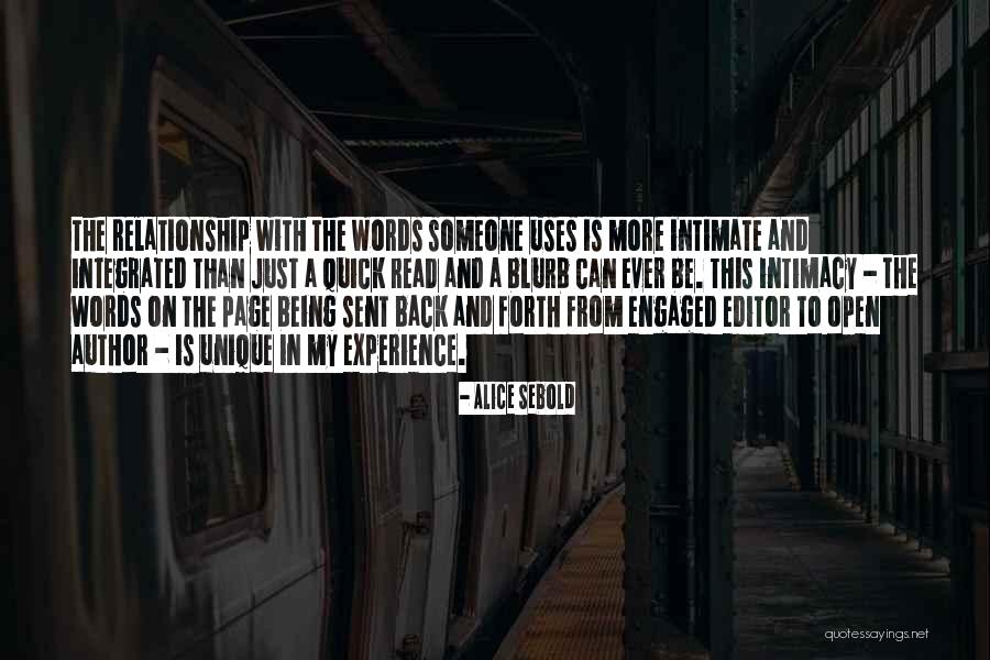 Going Back And Forth In A Relationship Quotes By Alice Sebold Going Back And Forth In A Relationship Quotes By Alice Sebold