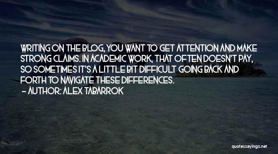 Going Back And Forth Quotes By Alex Tabarrok