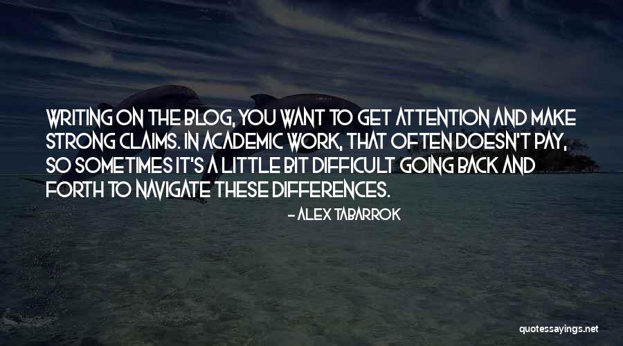 Going Back And Forth Quotes By Alex Tabarrok