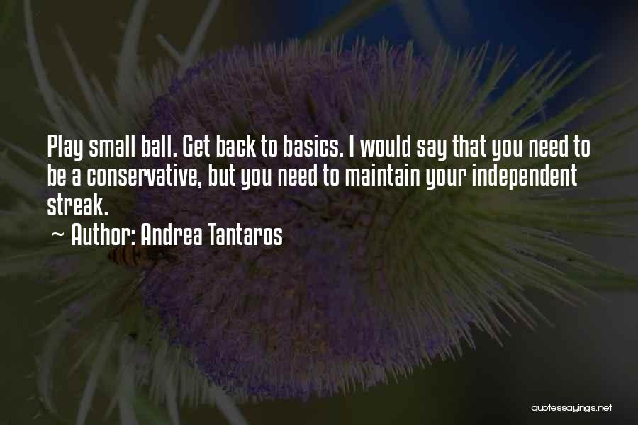 Going Back To Basics Quotes By Andrea Tantaros