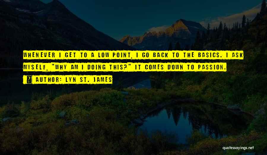 Going Back To Basics Quotes By Lyn St. James