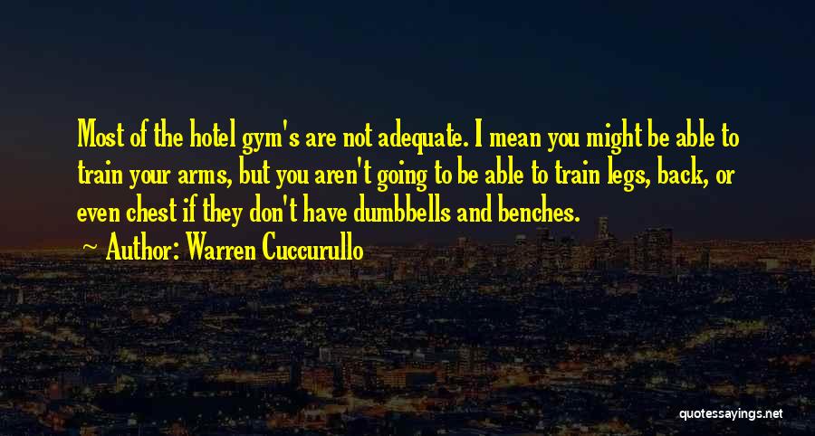 Going Back To Gym Quotes By Warren Cuccurullo