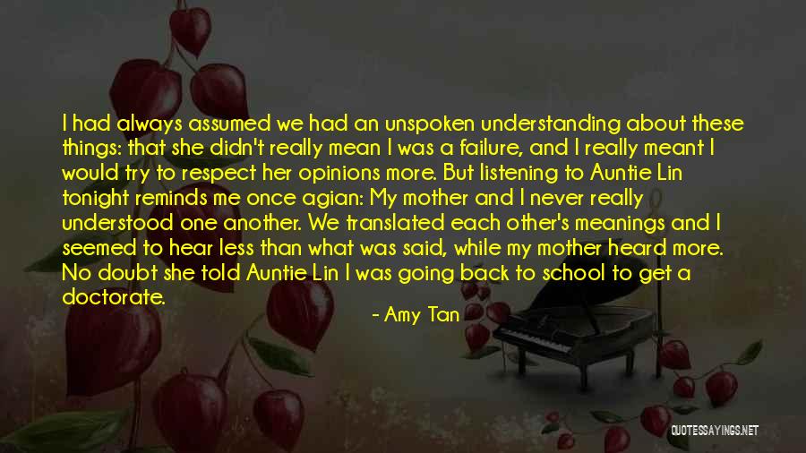 Going Back To School Quotes By Amy Tan Going Back To School Quotes By Amy Tan