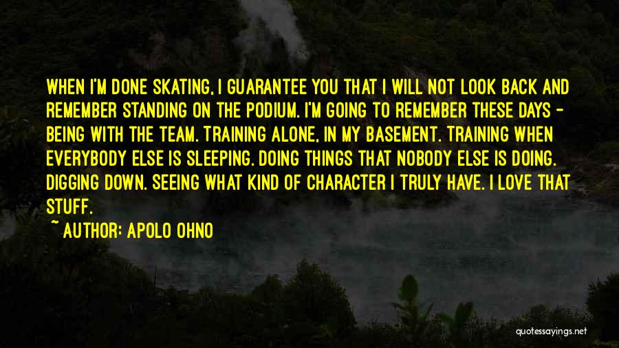 Going Back To Sleep Quotes By Apolo Ohno