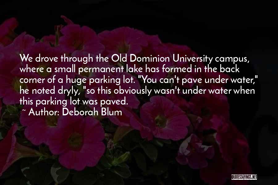 Going Back To University Quotes By Deborah Blum