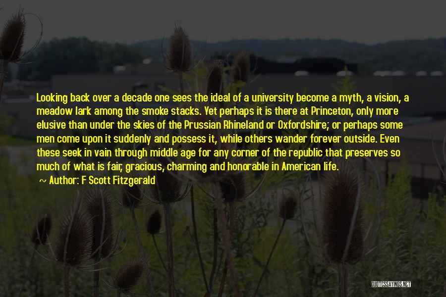 Going Back To University Quotes By F Scott Fitzgerald
